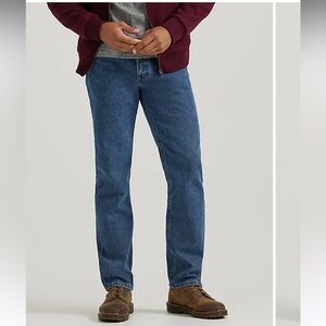 Wrangler Regular Fit Denim Jeans Flex Waistband Size 42x29